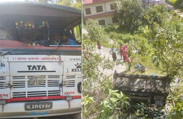 पाँचखालमा सवारी दुर्घटना हुँदा आठ जना घाइते, ३ जनाको अवस्था गम्भीर