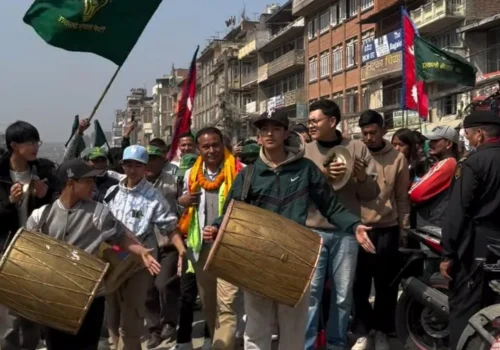 उज्यालो नेपाल पाटिको चुनावी कार्यक्रममा उल्लासमय सहभागीता