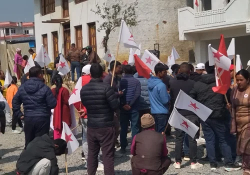 नेकपाका युवा संगठनद्वारा निर्वाचनमा ‘एक बुथ, २० युथ’ अभियान सञ्चालन