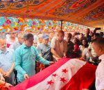 राजेन्द्र खरेललाई कांग्रेसको अन्तिम श्रद्धाञ्जली, पार्टीको झन्डा ओढाइयो