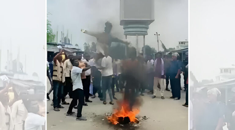 मौलापुरमा प्रमुख प्रशासकीय अधिकृत नपठाएको भन्दै रौतहटमा प्रधानमन्त्री बालेनको पुतला दहन