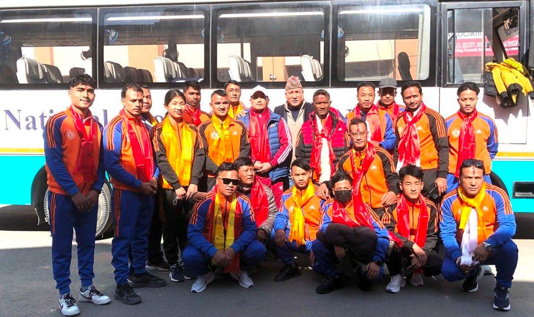 दक्षिण एसियाली कराते प्रतियोगिताका लागि नेपाली टोली बंगलादेश प्रस्थान