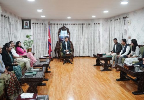सभामुख डीपी अर्यालले प्रमुख सचेतकहरूसँग छलफल गर्दै, प्रतिनिधिसभा बैठकको तयारी