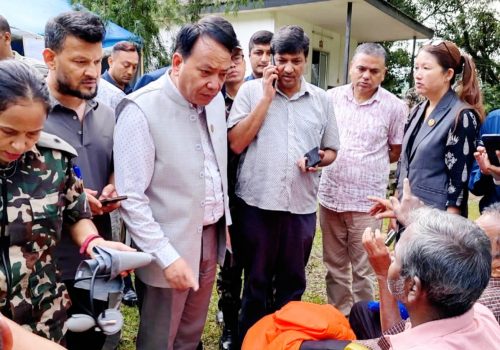 मुख्यमन्त्री थापा : बाढीपीडितको उद्धार र पुनःस्थापनामा प्रदेश सरकार प्रतिबद्ध