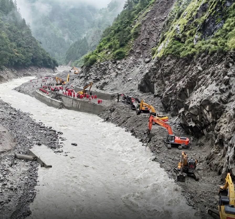 तदारुकताका साथ केरुङमा बाटो बनाउँदै चीन