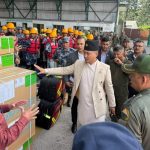 उद्धार सामग्रीसहित सुरक्षा टोली रसुवा प्रस्थान