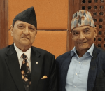 धवल शम्शेर राणा र पूर्वराजा ज्ञानेन्द्र शाहबीच भेटवार्ता