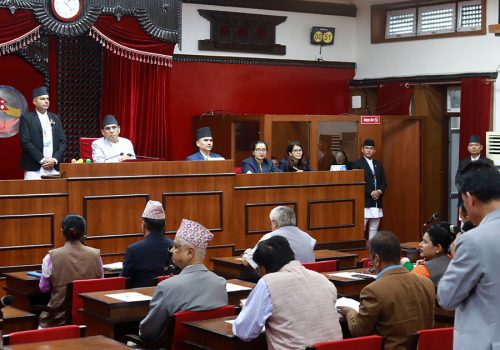 राष्ट्रिय सभाको बैठक चार दिनपछि बस्ने गरी स्थगित