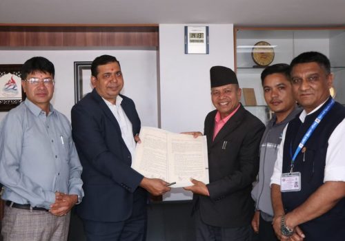 बूढानीलकण्ठमा फुटबल रंगशाला निर्माणका लागि राखेप र नगरपालिकाबीच सम्झौता