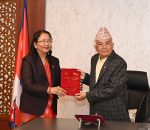 राष्ट्रपति पौडेलसमक्ष राष्ट्रिय महिला आयोगको वार्षिक प्रतिवेदन पेस