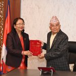 राष्ट्रपति पौडेलसमक्ष राष्ट्रिय महिला आयोगको वार्षिक प्रतिवेदन पेस