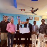 होटल पौवाद्वारा दैवी प्रकोप उद्धार कोषमा ११ लाख सहयोग