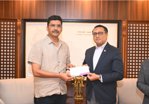 एमएडब्लु ग्रुपद्वारा प्रधानमन्त्री दैवी प्रकोप उद्धार कोषमा १ करोड ११ लाख सहयोग