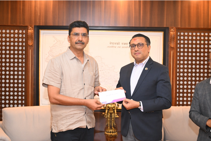 एमएडब्लु ग्रुपद्वारा प्रधानमन्त्री दैवी प्रकोप उद्धार कोषमा १ करोड ११ लाख सहयोग