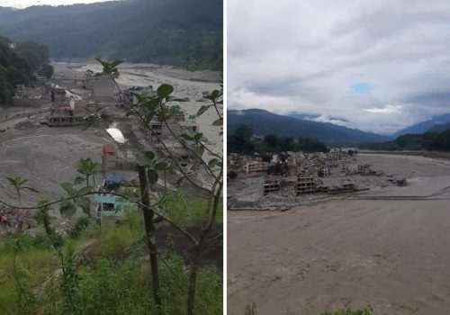 त्रिशूली नदीको बाढी प्रभावित क्षेत्रमा आकस्मिक राहतपछि : पुनर्स्थापना र पुनर्निर्माण अभियान आवश्यक