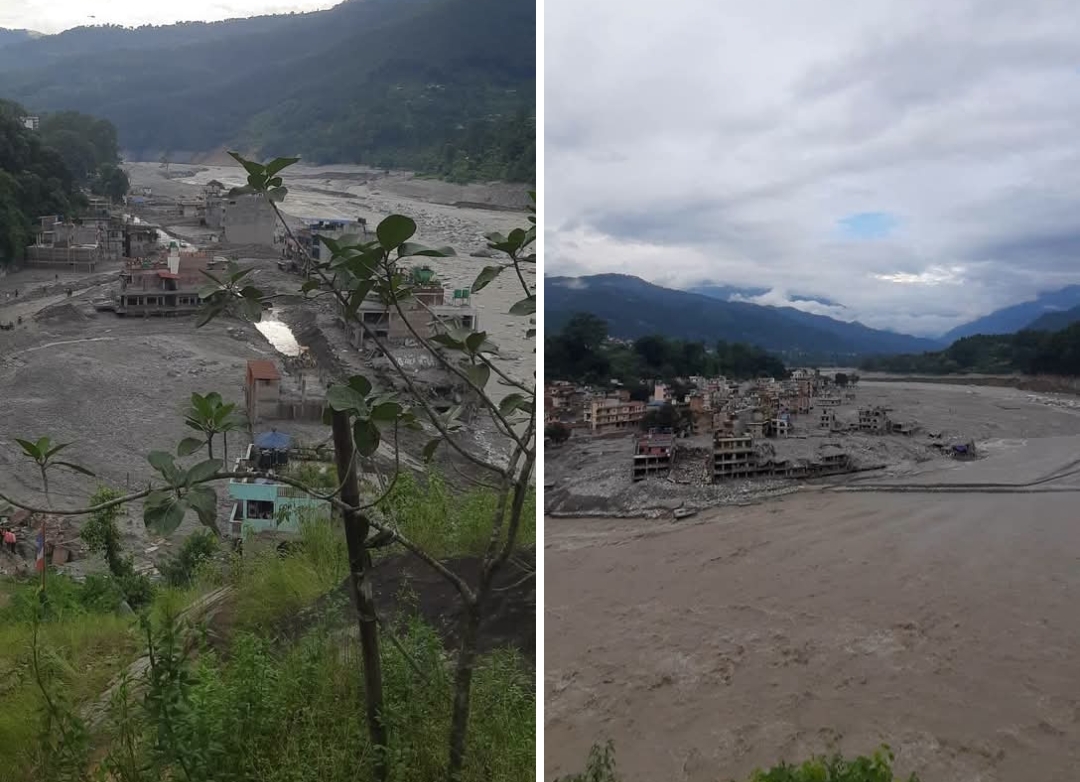 त्रिशूली नदीको बाढी प्रभावित क्षेत्रमा आकस्मिक राहतपछि : पुनर्स्थापना र पुनर्निर्माण अभियान आवश्यक