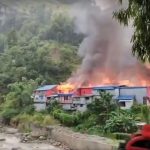 ताप्लेजुङको दोभान बजारमा भीषण आगलागी, करिब १० घर जले