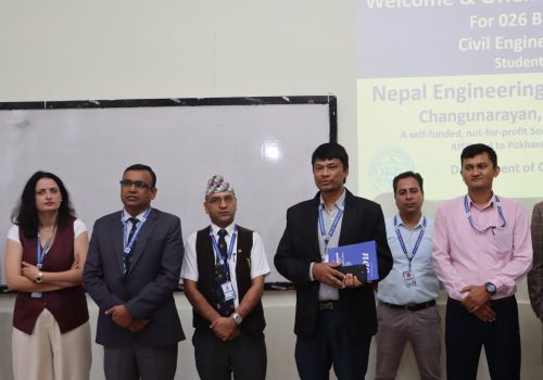 नेपाल इन्जिनियरिङ कलेजमा नवप्रवेशी विद्यार्थीलाई स्वागत तथा शैक्षिक अभिमुखीकरण