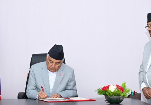 राष्ट्रपति रामचन्द्र पौडेलद्वारा विपद्सम्बन्धी अध्यादेश जारी