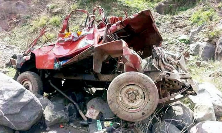 पाकिस्तान प्रशासित काश्मीरमा जीप दुर्घटना हुँदा सात जनाको मृत्यु