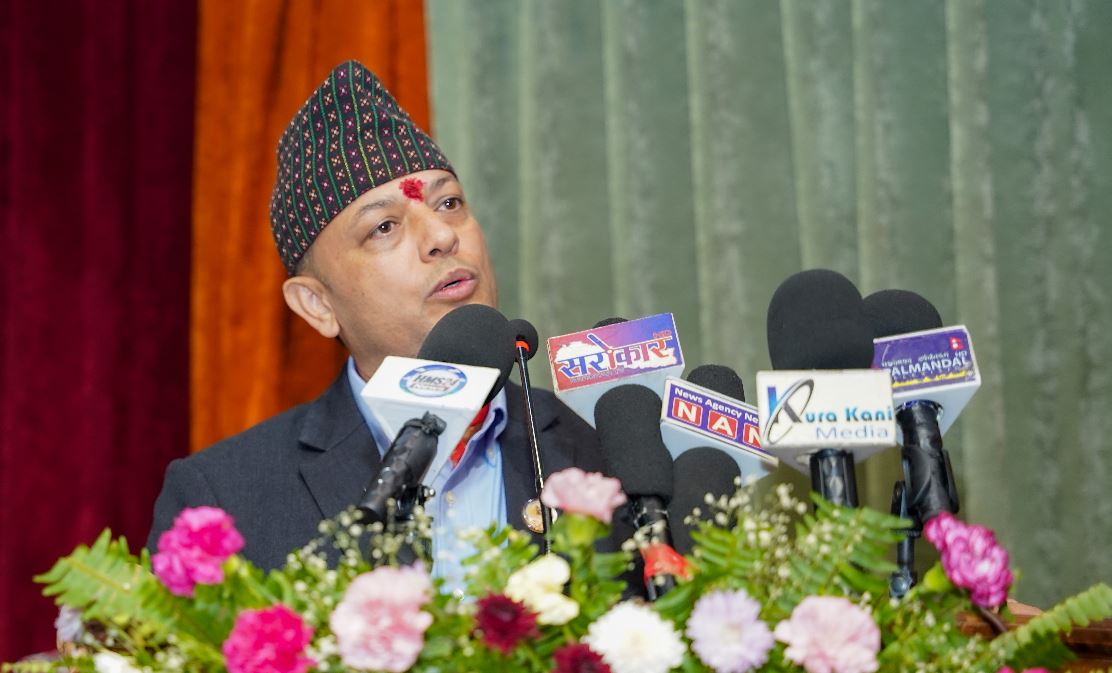 नेवार समुदायको भाषा, कला र सम्पदा संरक्षणका लागि कानुन निर्माणमा पहल गर्छु : सभामुख अर्याल