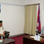 उपराष्ट्रपति यादव र प्रधान सेनापति सिग्देलबीच शिष्टाचार भेटवार्ता